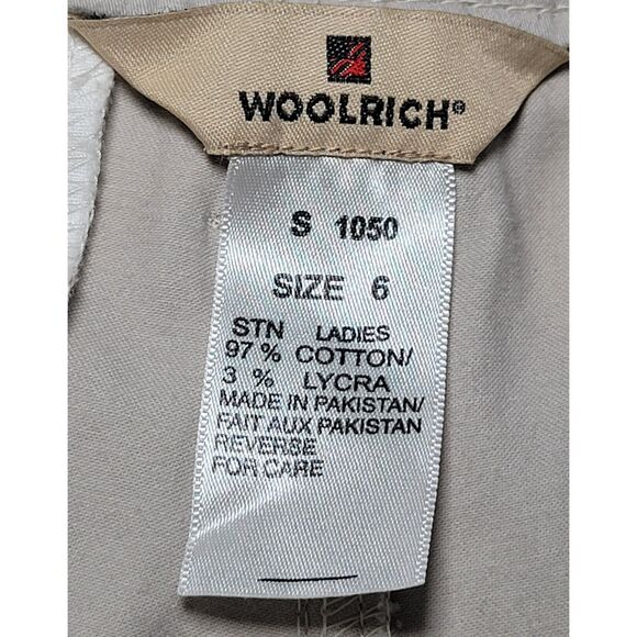 Woolrich Womens Size 6 Cropped Capri Pants Tan Pre-Owned - Picture 11 of 12